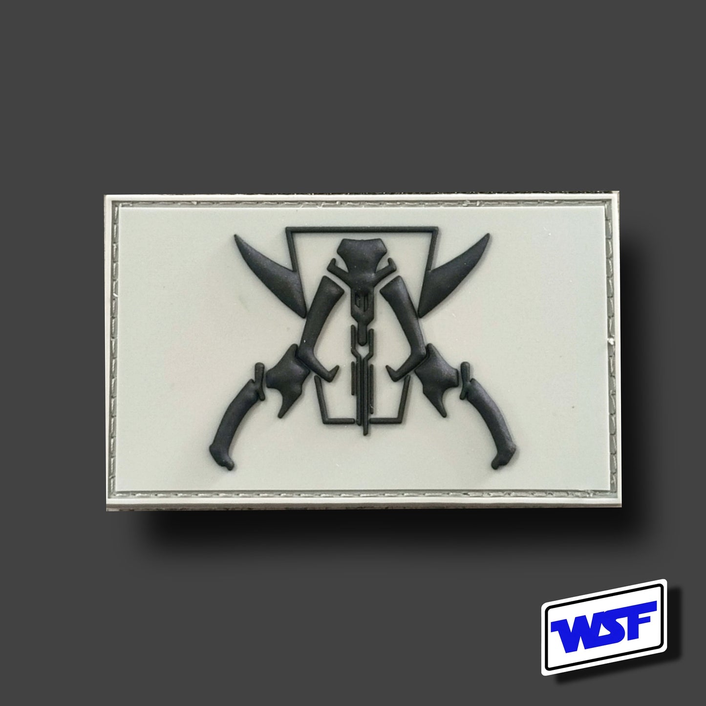 Jolly Mando - Mandalorian Jolly Roger Pirate Flag - Unique PVC Tactical Morale Patch - Star wars inspired Gift Mythosaur