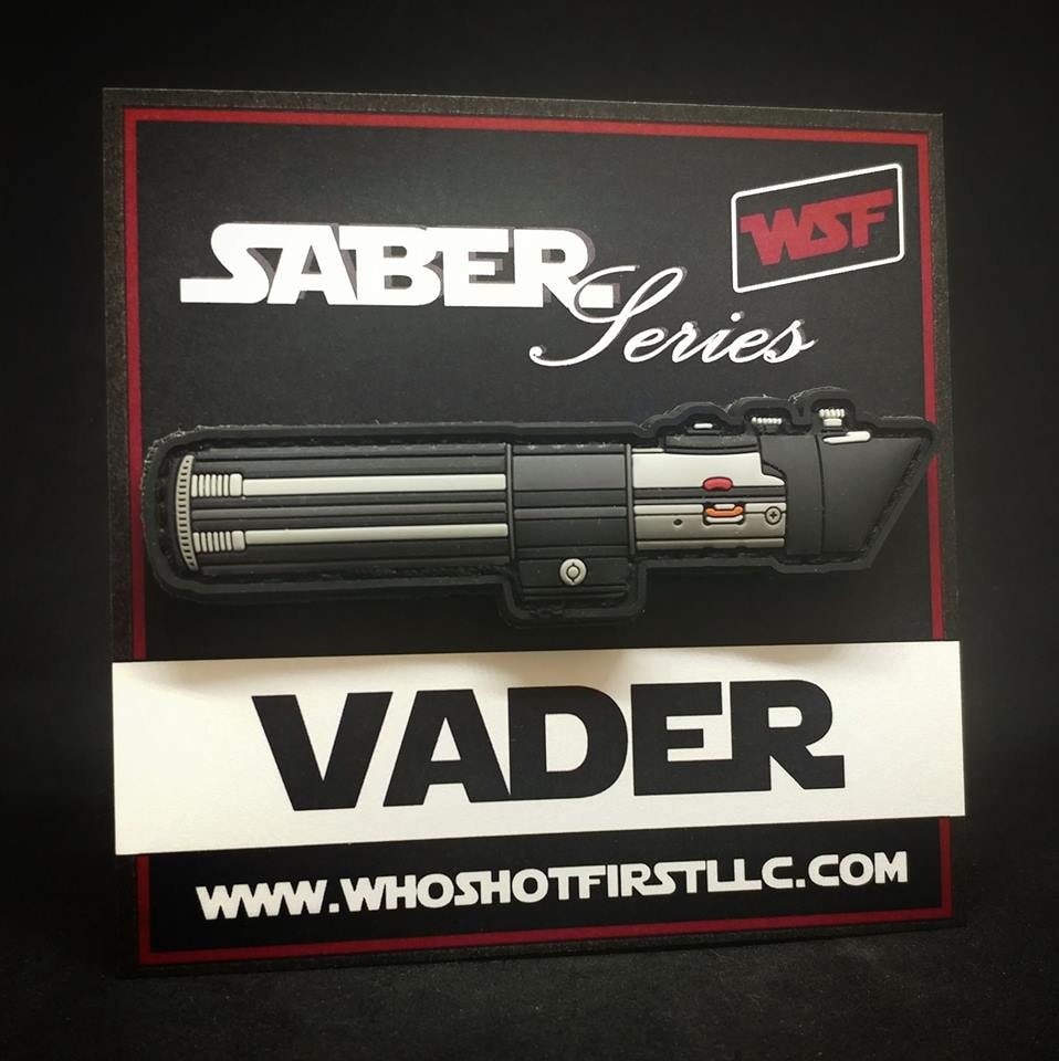 Vader's Hilt Lightsaber - Unique PVC Tactical Morale Patch Star Wars Inspired Gift Anakin Jedi Sith