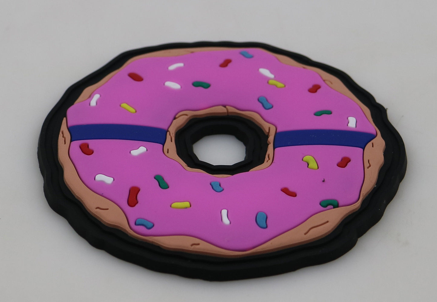 Thin Blue Donut - PVC Morale Patch - Unique Law Enforcement supporter thin blue line police cop gift idea