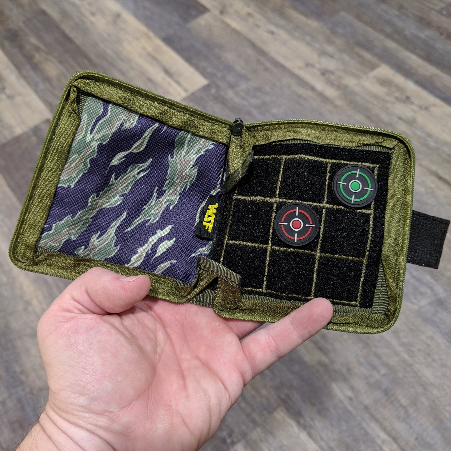 Tic Tactical Toe - Pocket Game - 4"x4" - with Reticle patches