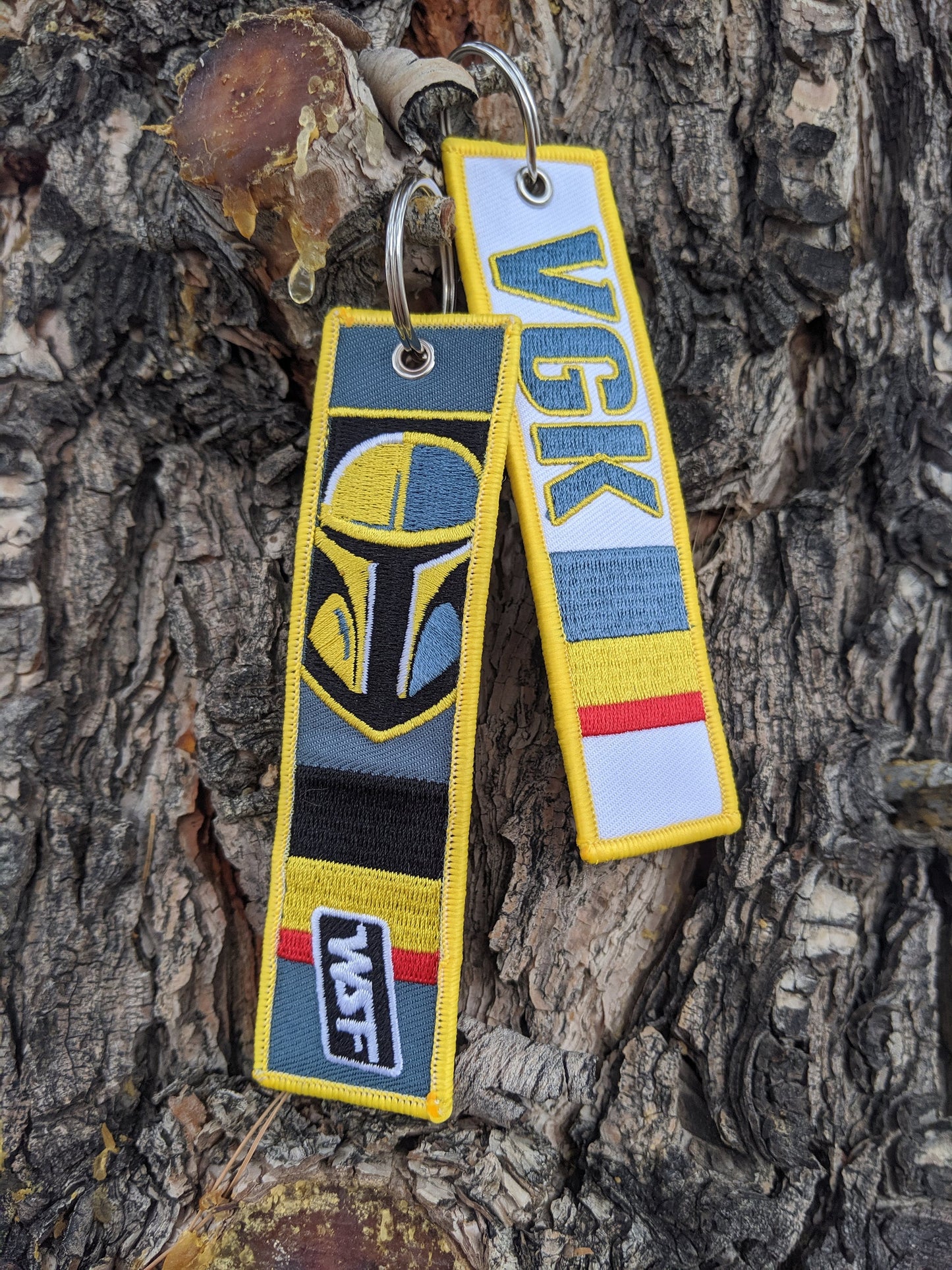 VGK Vegas Knights - Keychain Luggage Flight Tag Star wars Travel Gift
