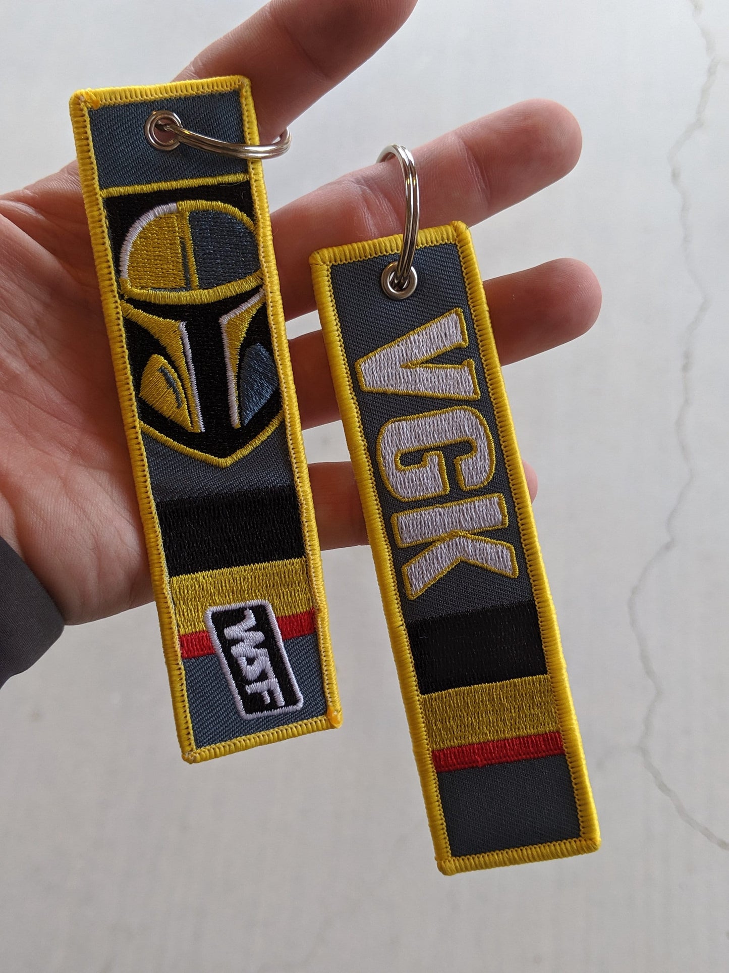 VGK Vegas Knights - Keychain Luggage Flight Tag Star wars Travel Gift