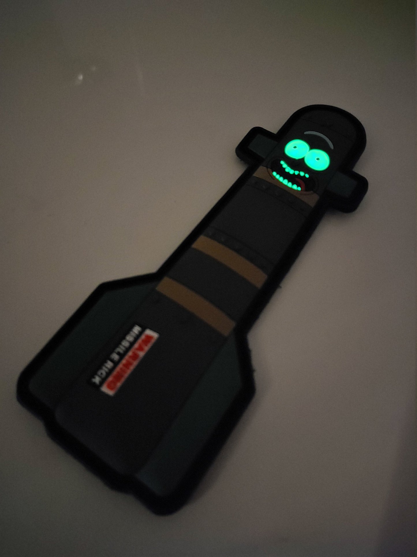 Missile Rick - Glow in the Dark PVC Military Morale Patch - Unique rick and morty pickle rick inspired gift idea