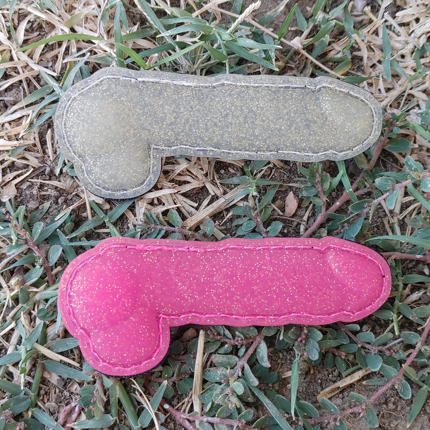 PVC Glitter Peckers - Peen Penis Novelty Tactical Morale Patches Funny Gift Idea Humor Hook Backing PEN15