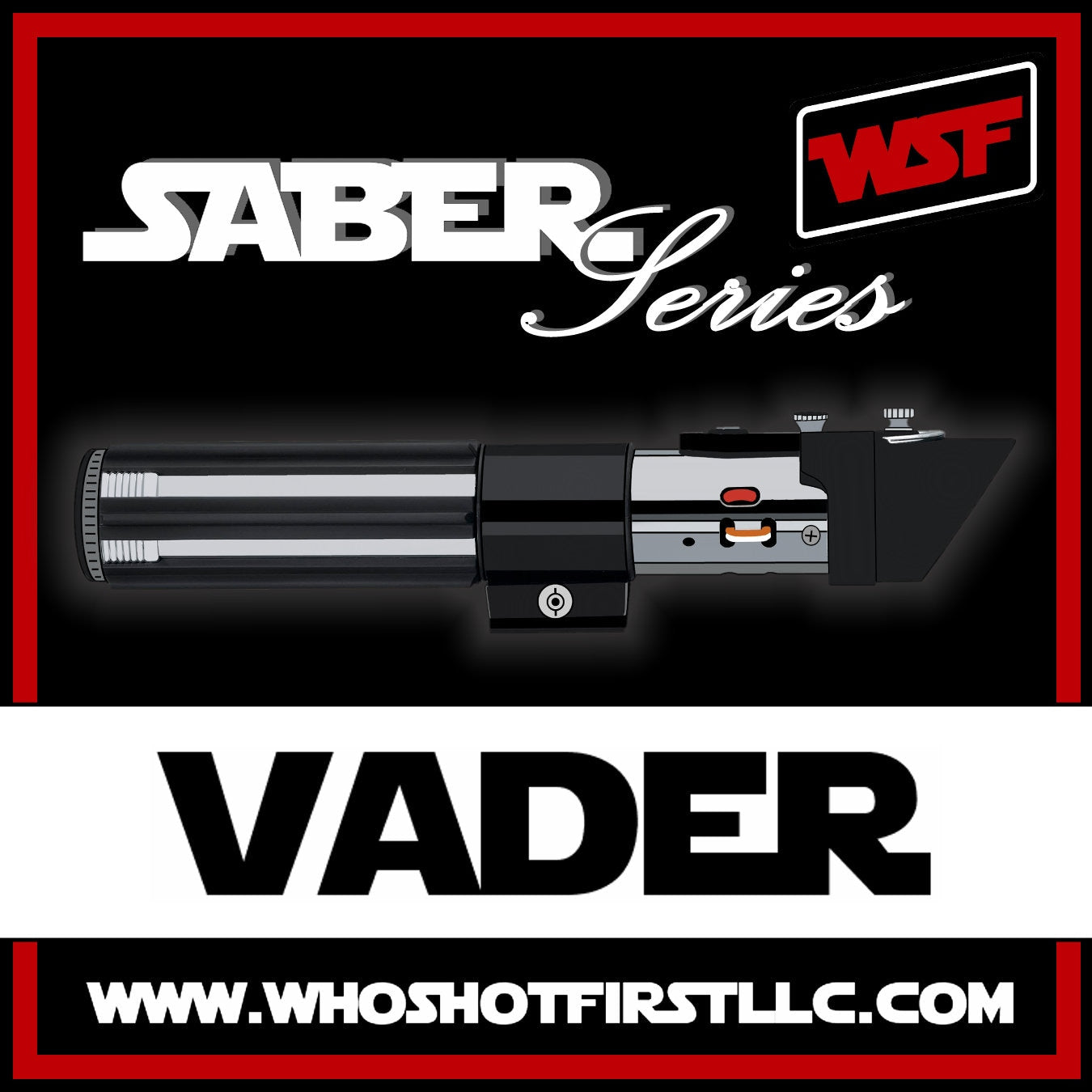 Vader's Hilt Lightsaber - Unique PVC Tactical Morale Patch Star Wars Inspired Gift Anakin Jedi Sith
