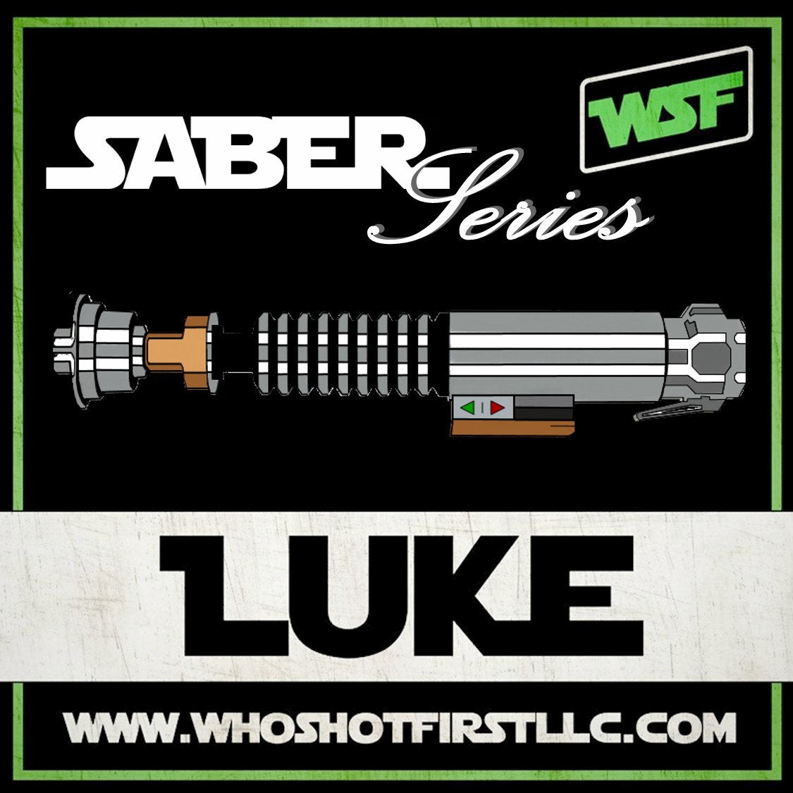 Luke's Lightsaber Hilt - Unique PVC Morale Patch Star Wars Jedi Inspired Gift Hook Backing