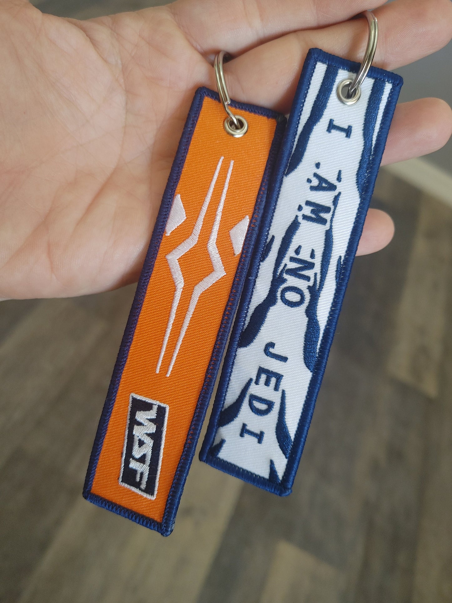 SW Keychains - Luggage Flight Tags - Unique Star Wars Inspired Gift Jedi Boba Fett Rebel Ahsoka Sabine Imperial