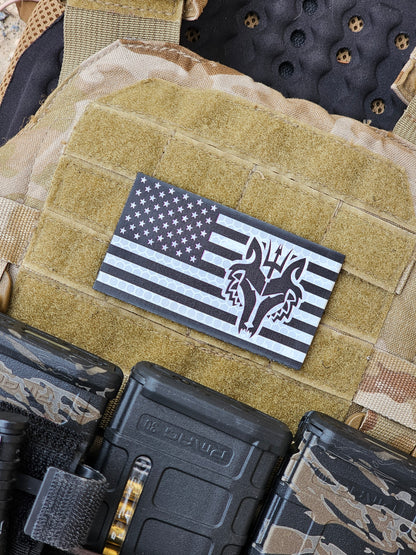 Wolf Team 6 US Flag, IR Reflective