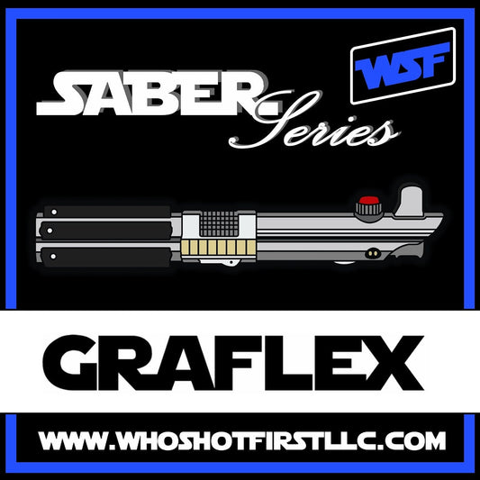 Graflex Lightsaber Hilt - Unique PVC Tactical Morale Patch - Star Wars Inspired Jedi Gift Anakin Luke Rey Hook Backing