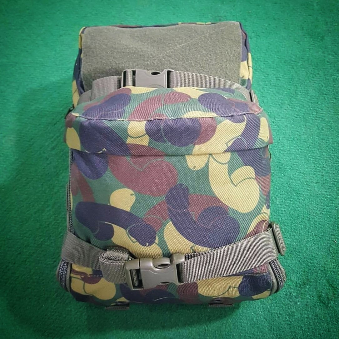 Cockcam "Pecker Pack" Minimap Tactical Backpack - Flectarn inspired Humor Novelty Gift Bag Zipper Pouch