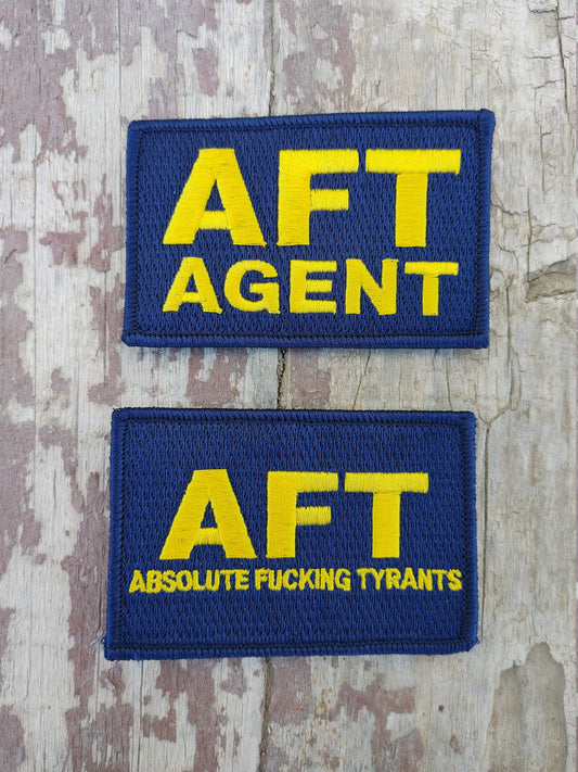 AFT ATF - Unique Parody Embroidered Tactical Morale Patch - Law Enforcement Police FBI Hook Backing Don't Shoot my Dog Gift Idea